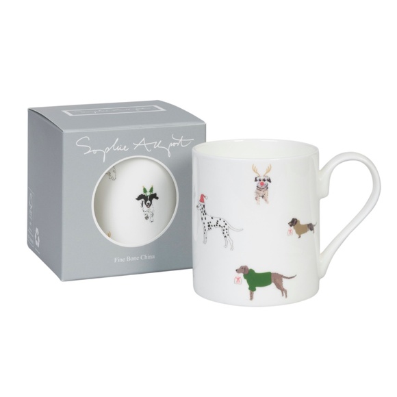 NEW Christmas Dogs Fine Bone China Mug in Gift Box - Picture 2 of 2